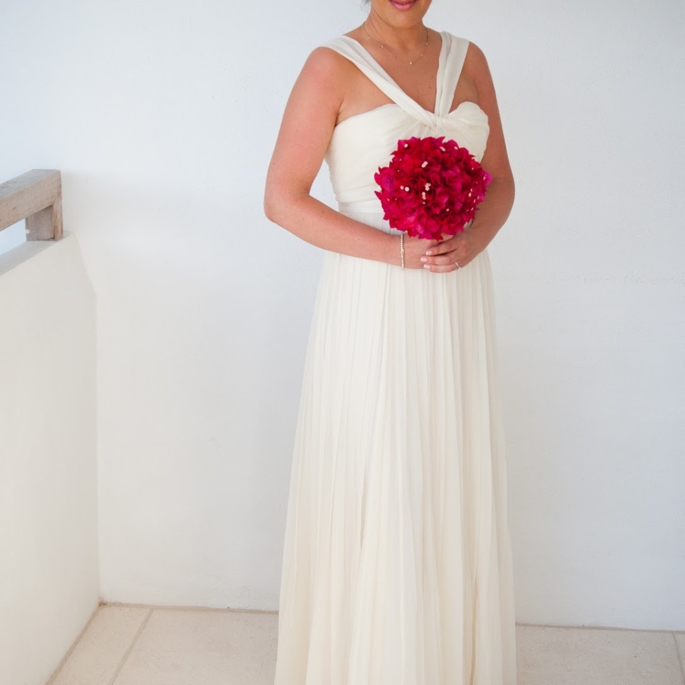 J Crew Savoie Wedding Dress / Gown - flowy halter